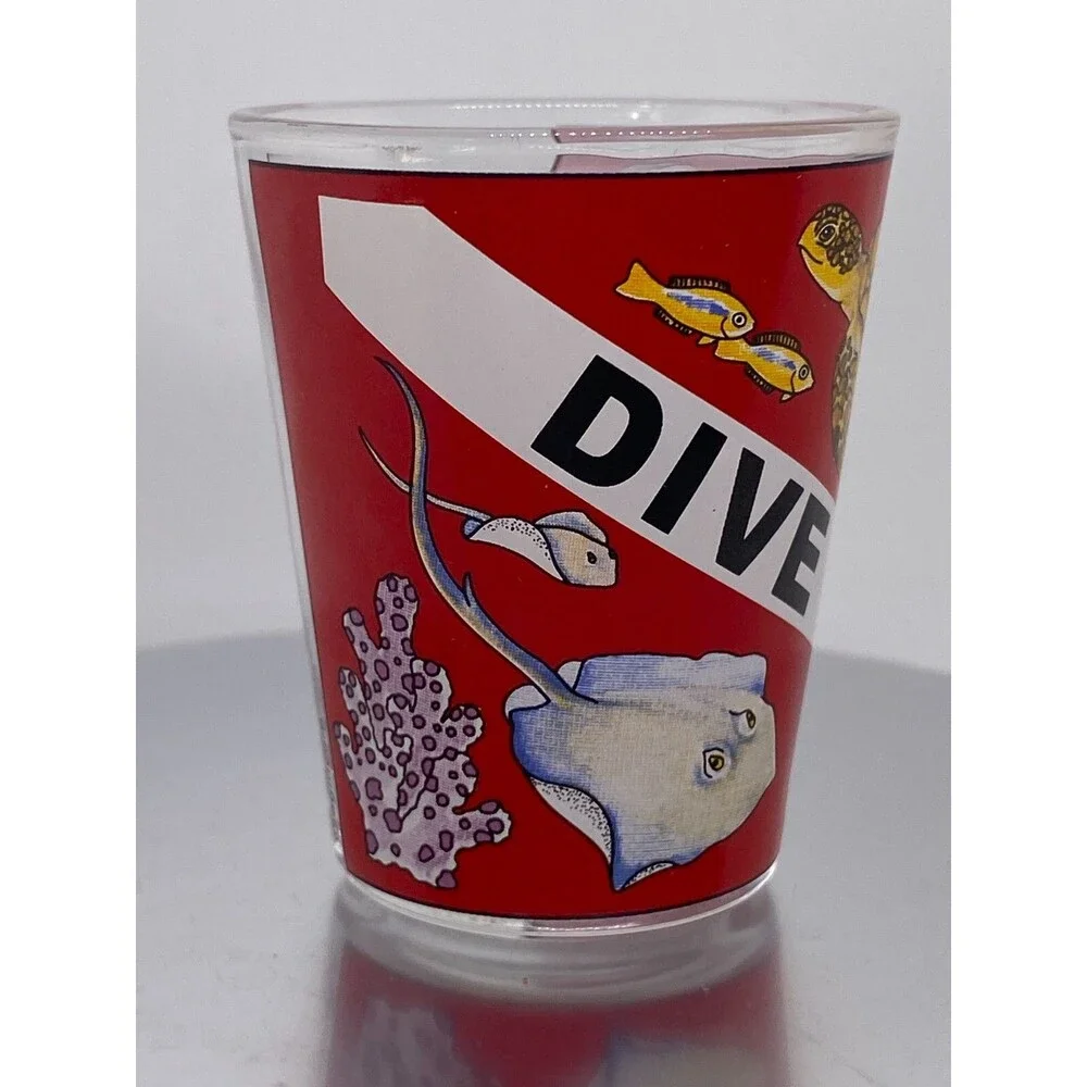 DIVE IN CAYMAN ISLANDS Shot Glass